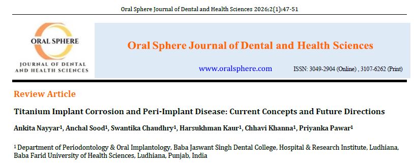 Image of Titanium Implant Corrosion and Peri-Implant Disease: Current Concepts and Future Directions
